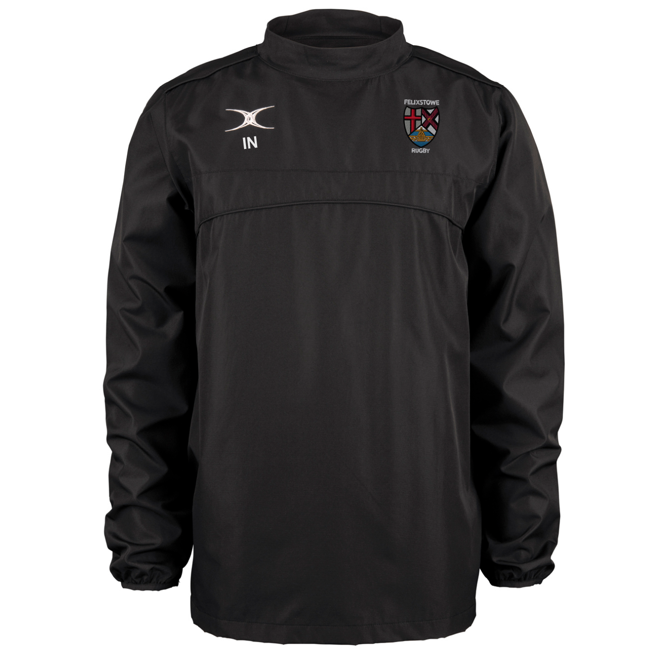 gilbert-rugby-felixstowe-rfc-photon-giacca-warm-up-senior-nera image 1