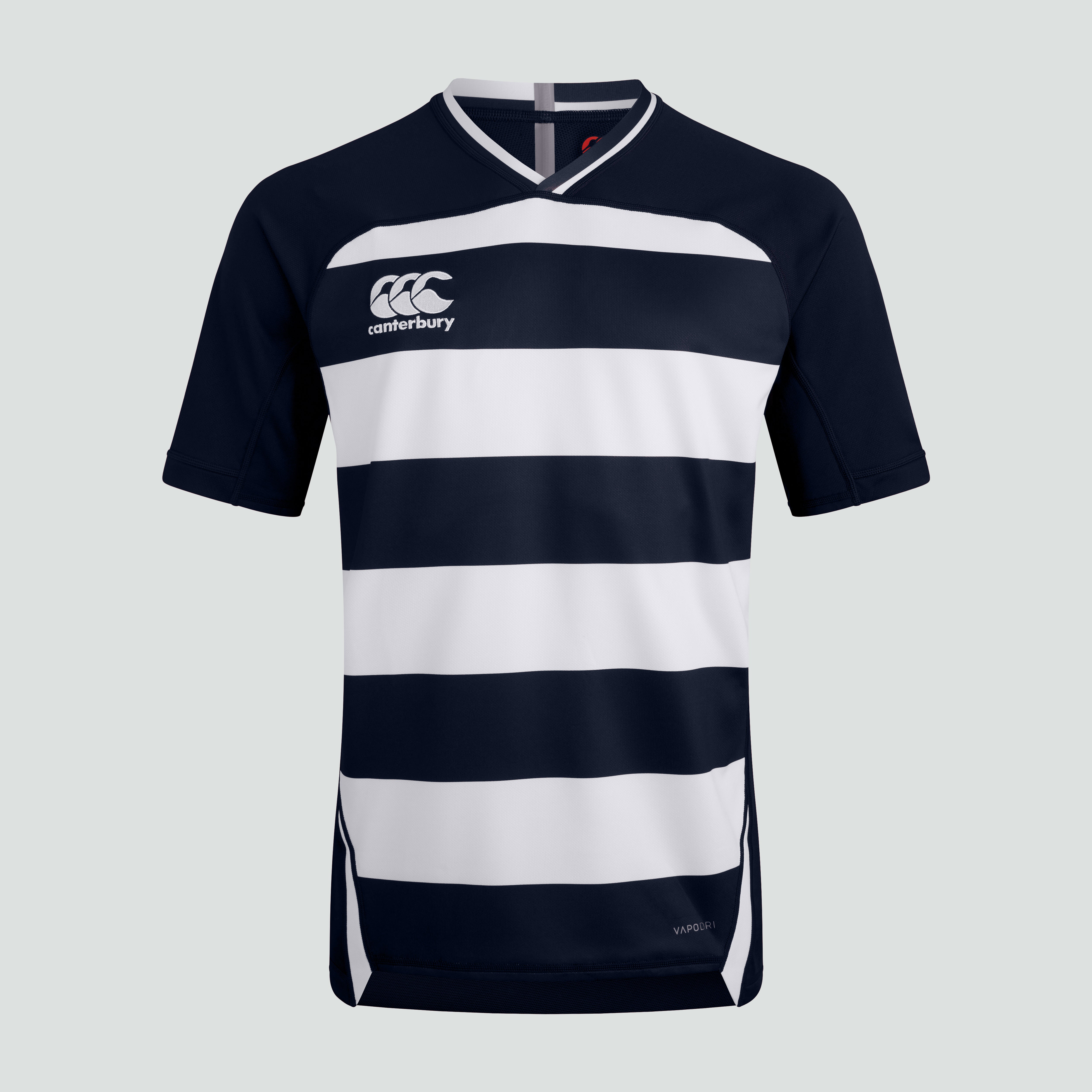 canterbury-vapodri-evader-hooped-jersey-uomo-navy image 1