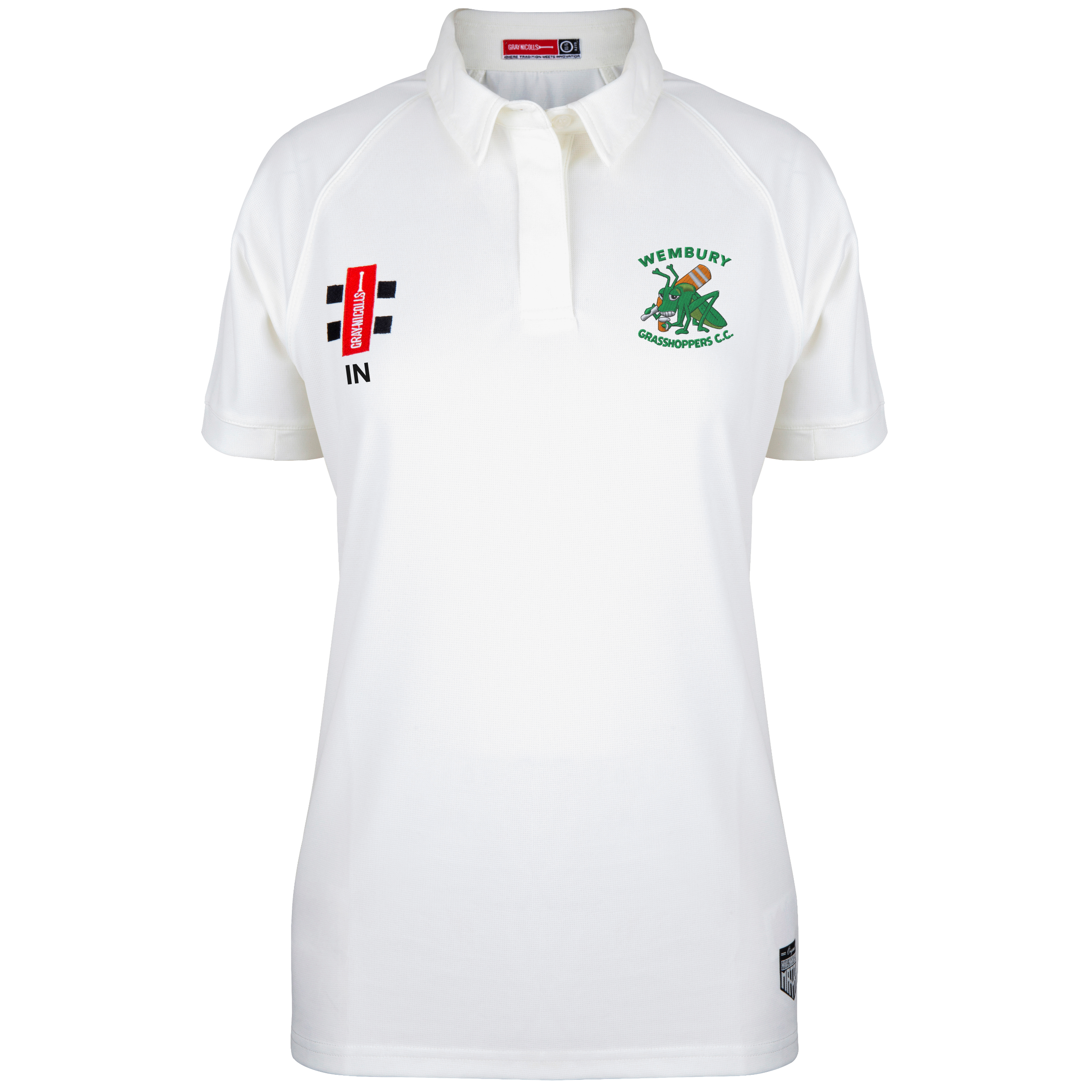 gray-nicolls-wembury-cc-matrix-v2-maglia-cricket-manica-corta-avorio-donna image 1
