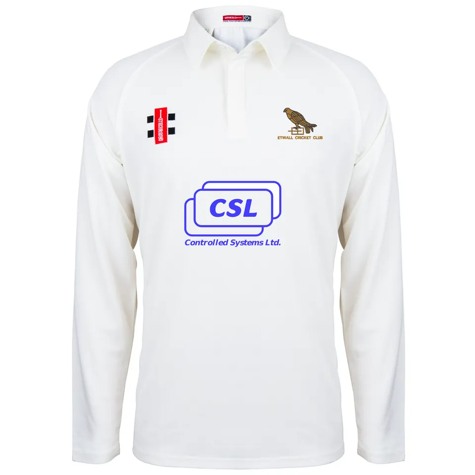 gray-nicolls-etwall-cc-matrix-v2-maglia-cricket-manica-lunga-senior-avorio image 1