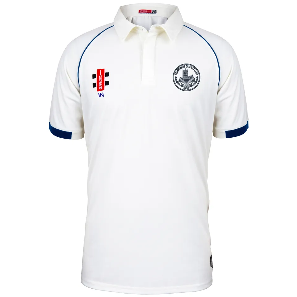 gray-nicolls-matrix-maglia-cricket-s-s-economists-cc-senior-avorio-navy image 1