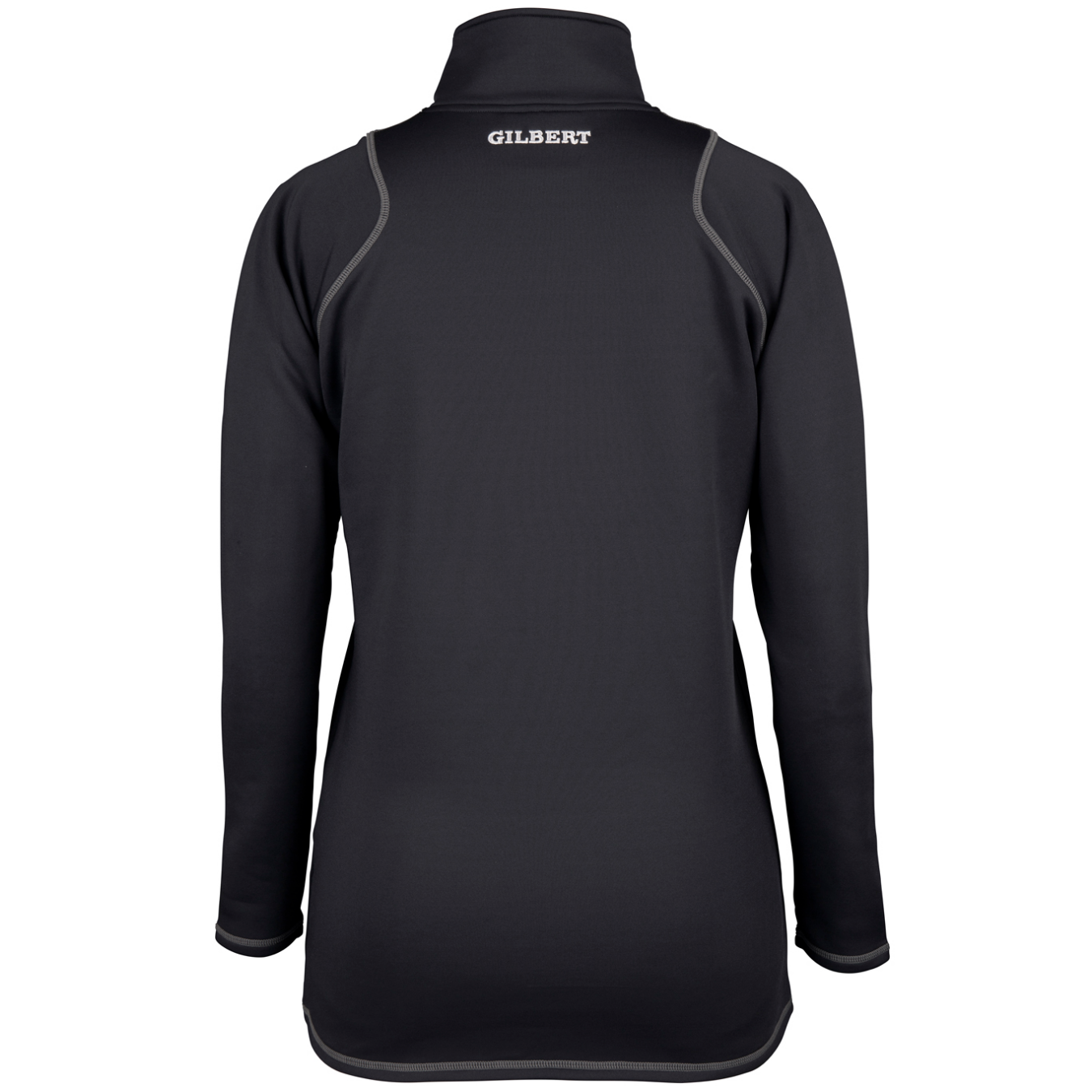 gilbert-rugby-newport-schools-quest-pile-1-4-zip-donna-nero image 2