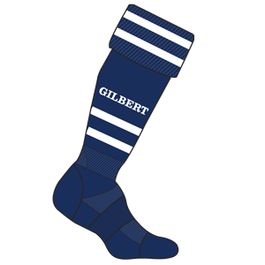 gilbert-rugby-murrayfield-wanderers-fc-calze-training-bambino-blu-navy-scuro image 1