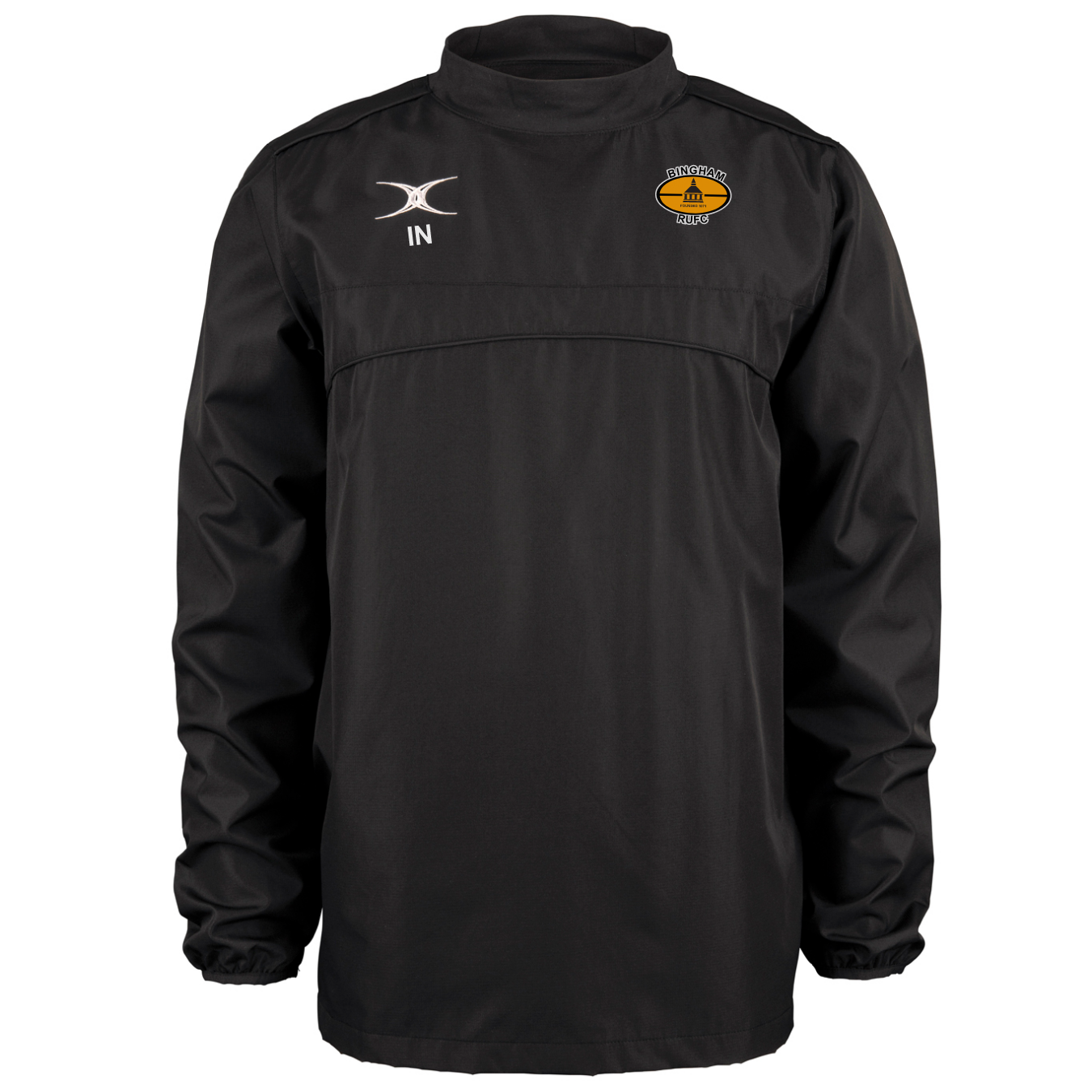 gilbert-rugby-bingham-rufc-photon-giacca-warm-up-junior-nero image 1