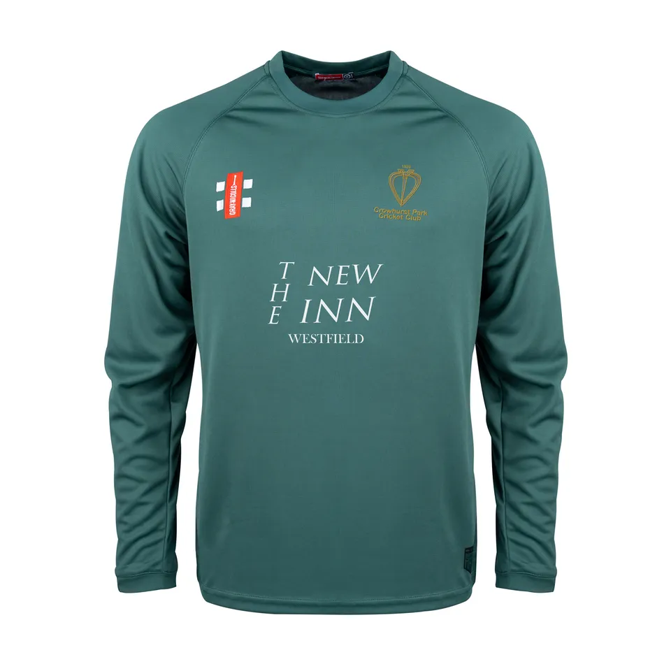 gray-nicolls-crowhurst-park-cc-junior-matrix-v2-maglia-manica-lunga-verde image 1