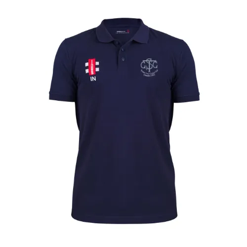 gray-nicolls-velocity-polo-s-s-junior-syston-town-cc-blu-navy-scuro image 1