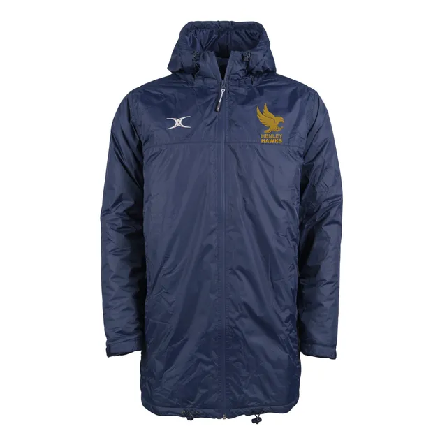 gilbert-rugby-henley-hawks-tts-all-weather-jacket-unisex-dark-navy image 1