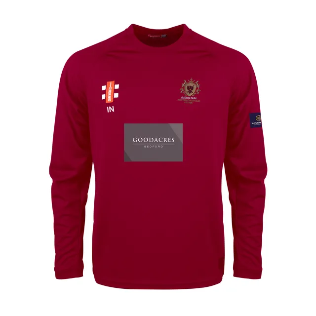 gray-nicolls-matrix-v2-maglia-cricket-manica-lunga-junior-bordeaux-queens-park-w image 1