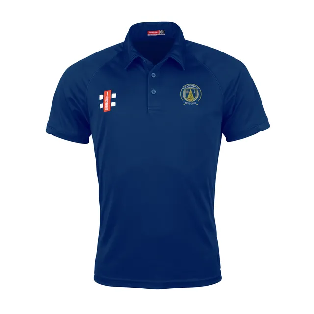 gray-nicolls-hall-bower-cc-junior-matrix-v2-polo-manica-corta-blu-navy image 1