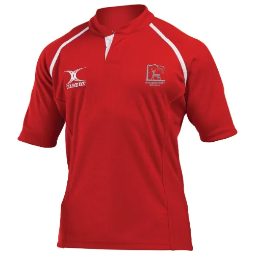 gilbert-rugby-xact-ii-monochrome-maglia-arbitro-adulto-rosso-berkshire-rugby-ref image 1