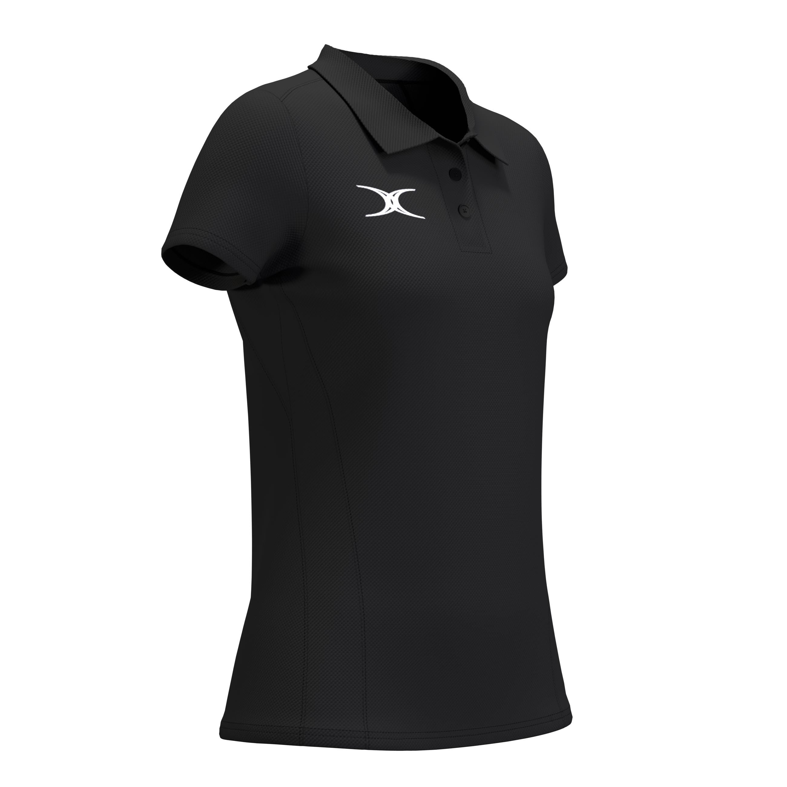 gilbert-rugby-atom-polo-manica-corta-donna-nero-blu-navy-bianco image 6