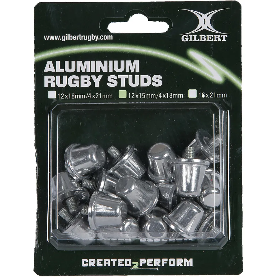 gilbert-rugby-tacchetti-di-sicurezza-in-alluminio-argento-12-pezzi image 1