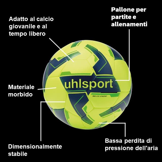 uhlsport-350-lite-synergy-pallone-da-calcio-junior-350g-bambini-10-12-anni image 6
