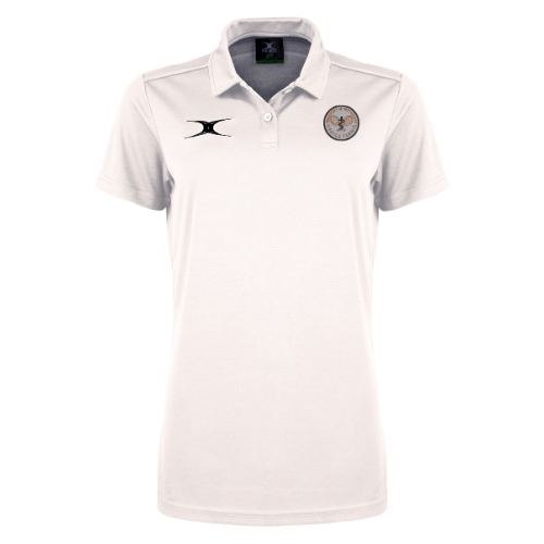 gilbert-rugby-photon-ii-polo-manica-corta-donna-nottingham-medics-tennis-bianco image 1