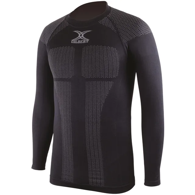 gilbert-rugby-maglia-baselayer-compression-top-nero image 1
