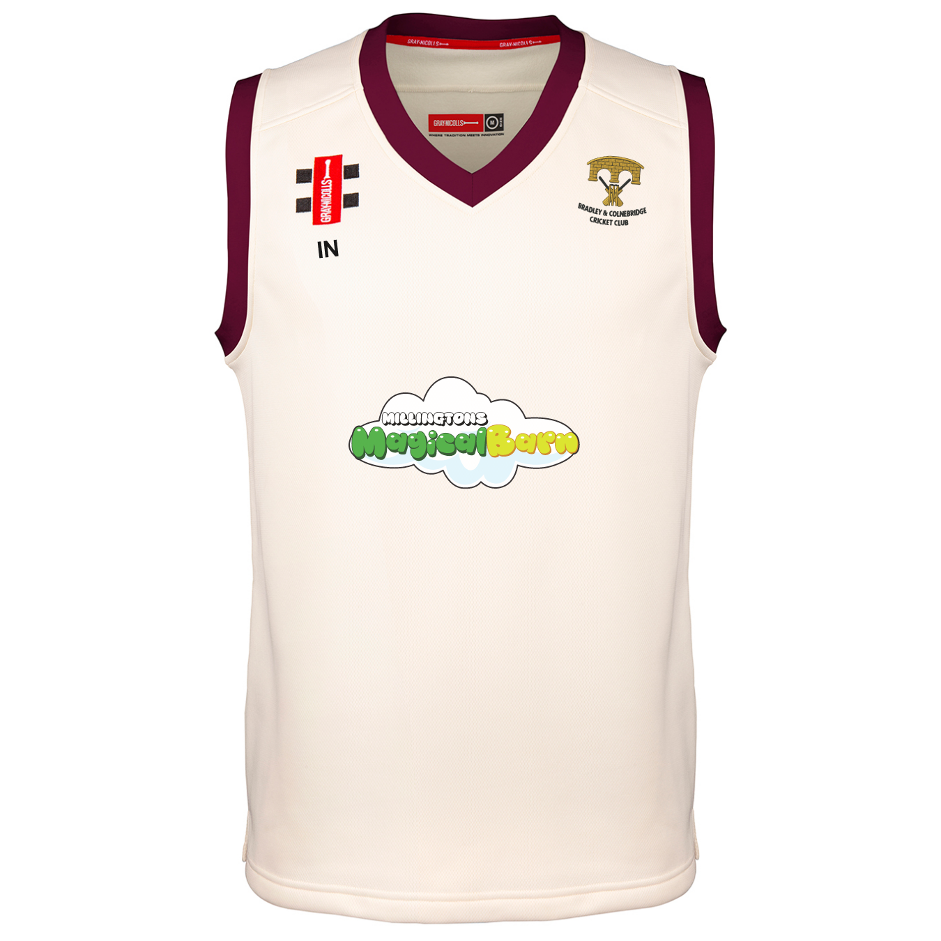 gray-nicolls-bradley-colnebridge-cc-senior-pro-performance-gilet-match-avorio-bo image 1
