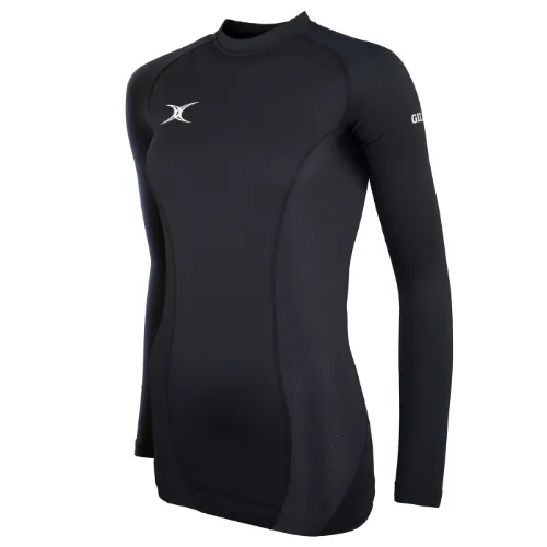 gilbert-rugby-atomic-maglia-intima-termica-donna-staffordshire-referees-nera image 1