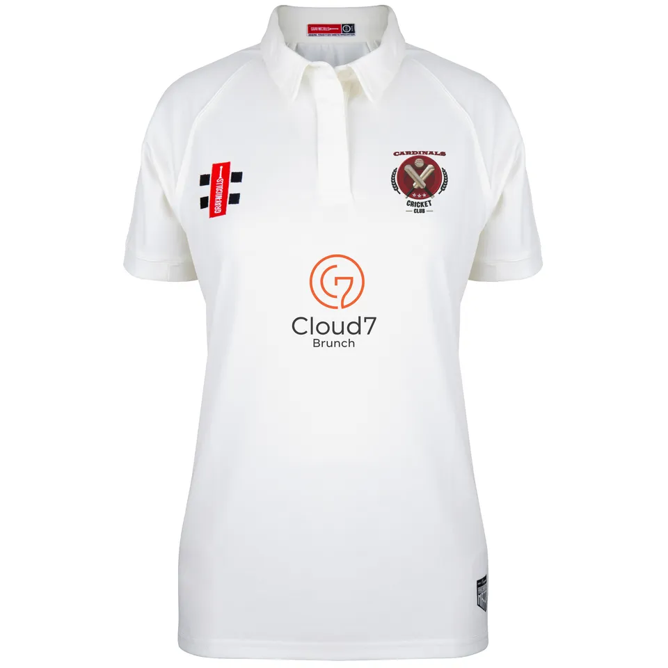 gray-nicolls-crs-cardinals-cc-donna-matrix-v2-maglia-s-s-avorio image 1