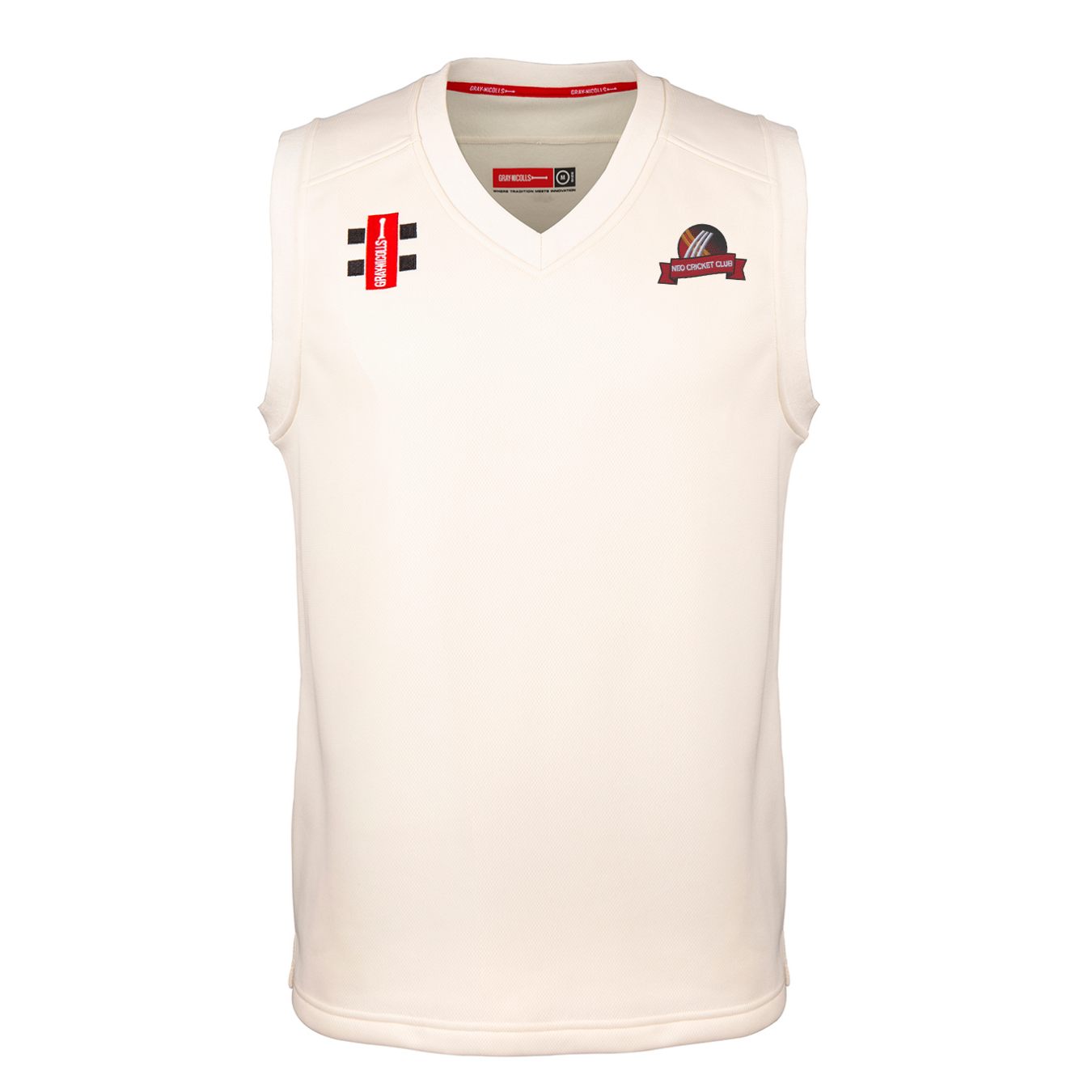 gray-nicolls-neo-cricket-club-adulto-pro-performance-match-slipover-avorio-gilet image 1