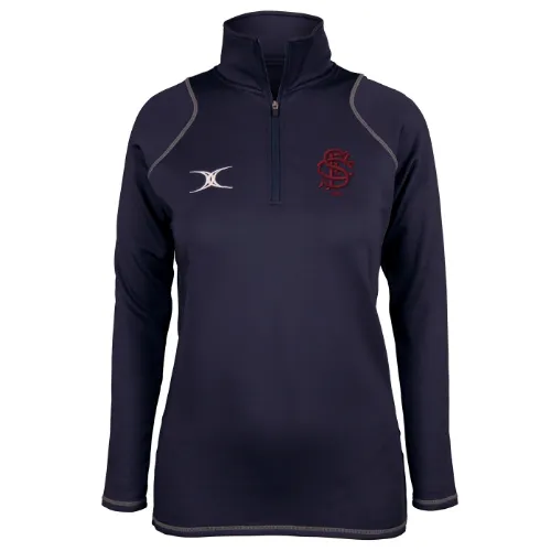 gilbert-rugby-sidcup-rfc-donna-dark-navy-quest-felpa-1-4-zip image 1