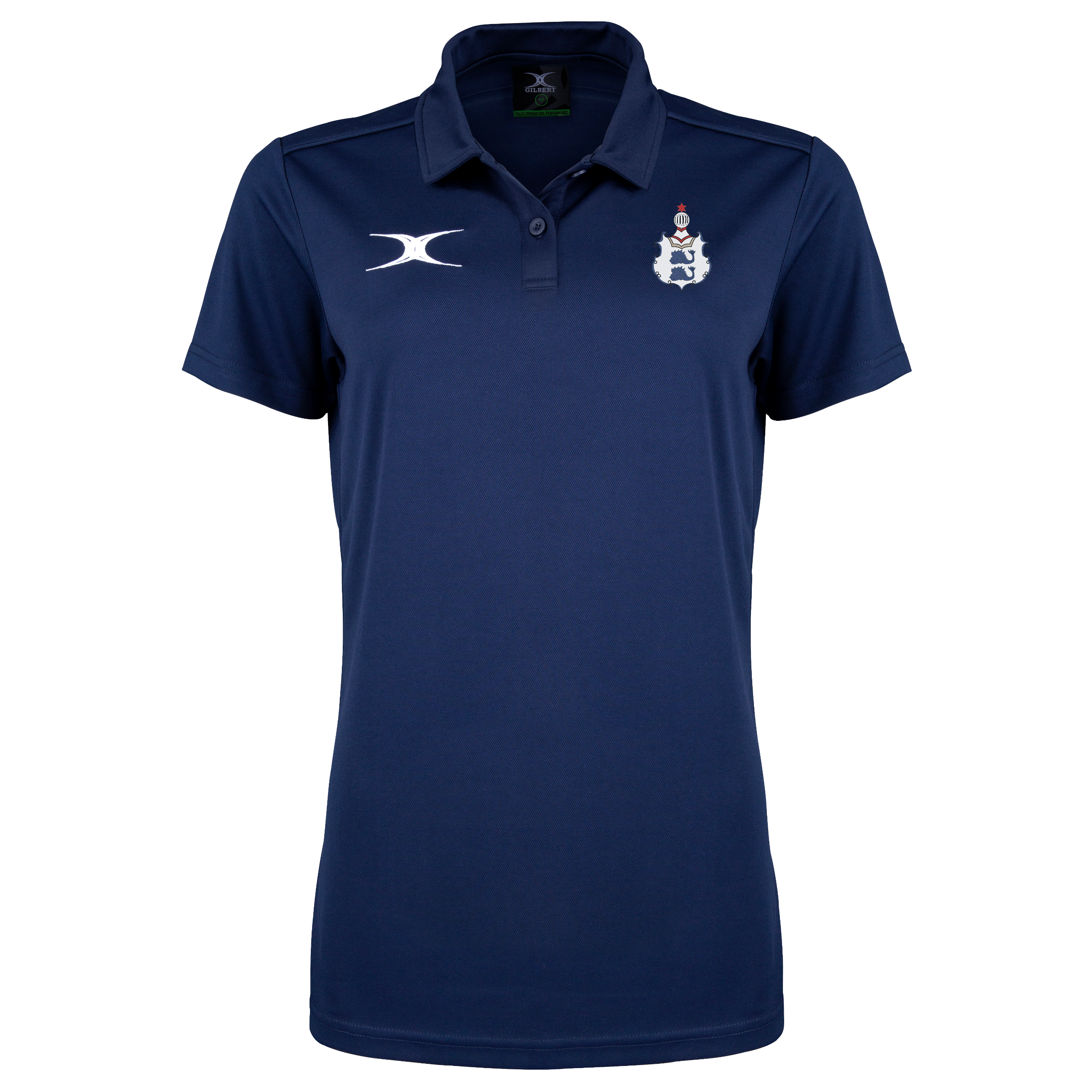 gilbert-rugby-brighton-rfc-photon-ii-polo-donna-manica-corta-blu-navy-scuro image 1