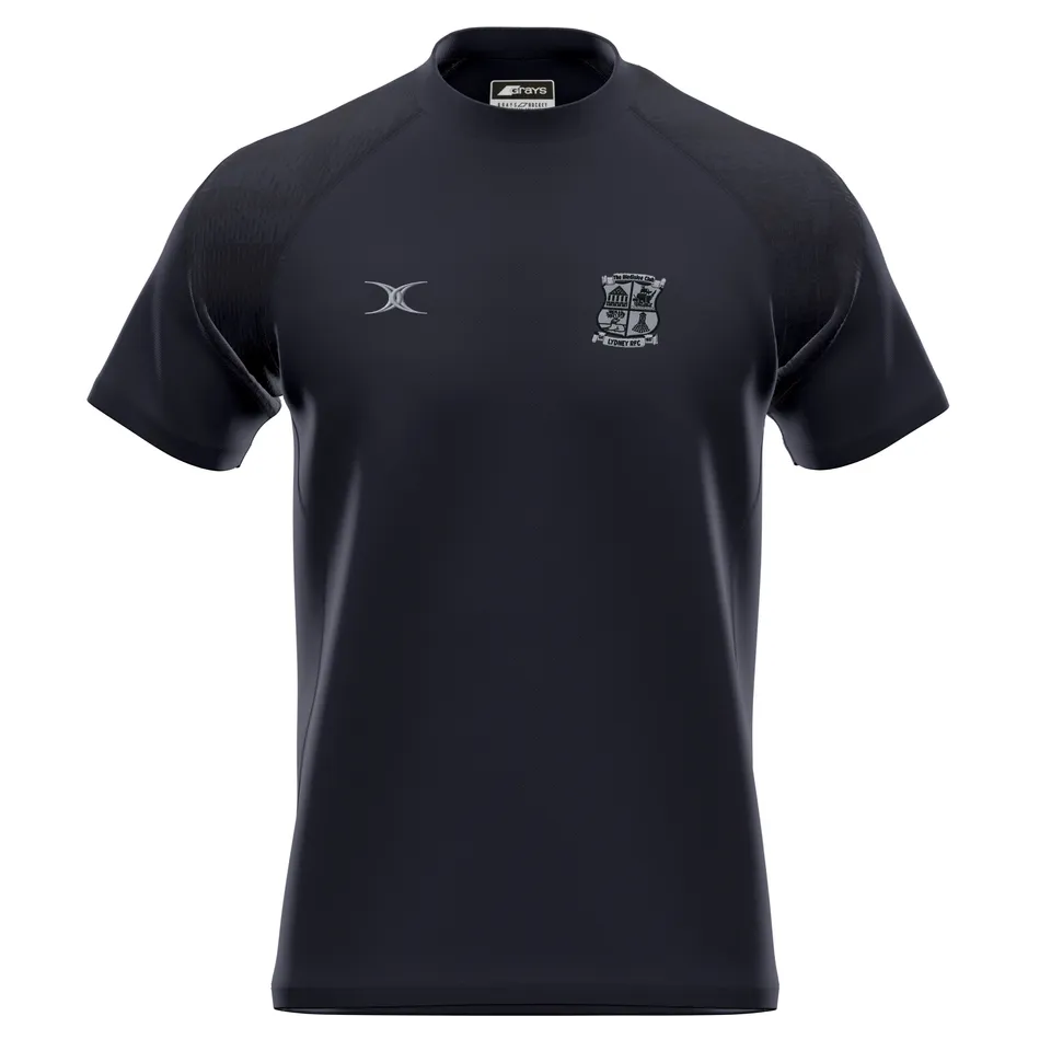 gilbert-rugby-lydney-rfc-gts-maglia-junior-manica-corta-nera image 1