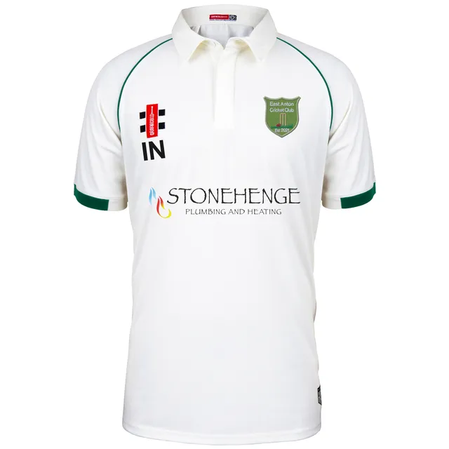 gray-nicolls-matrix-v2-maglia-cricket-s-s-senior-east-anton-cc-avorio-verde image 1