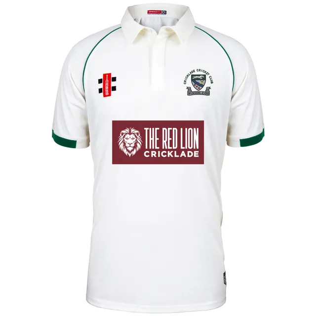 gray-nicolls-cricklade-cricket-club-junior-maglia-matrix-v2-manica-corta-avorio- image 1