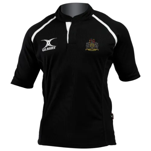 gilbert-rugby-newcastle-staffs-rufc-xact-ii-maglia-monochrome-bambino-nera image 1