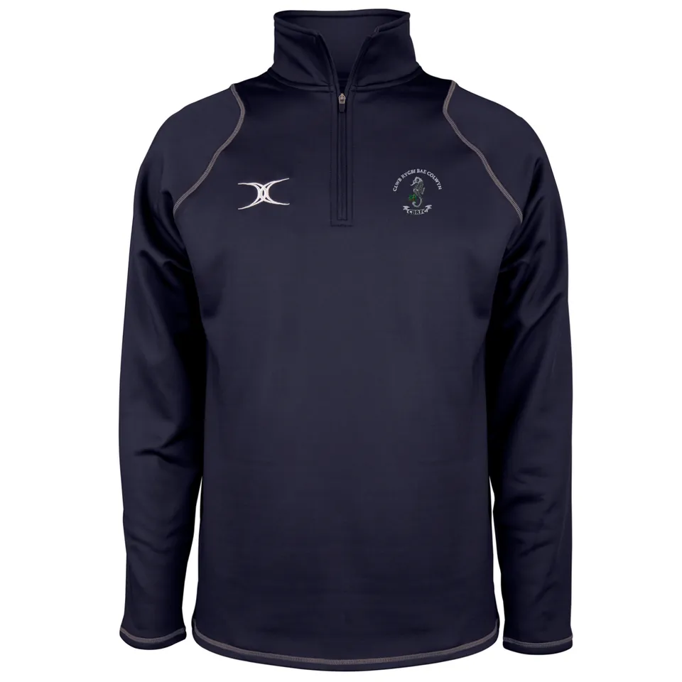 gilbert-rugby-colwyn-bay-rfc-senior-quest-pile-1-4-zip-uomo-blu-navy-scuro image 1