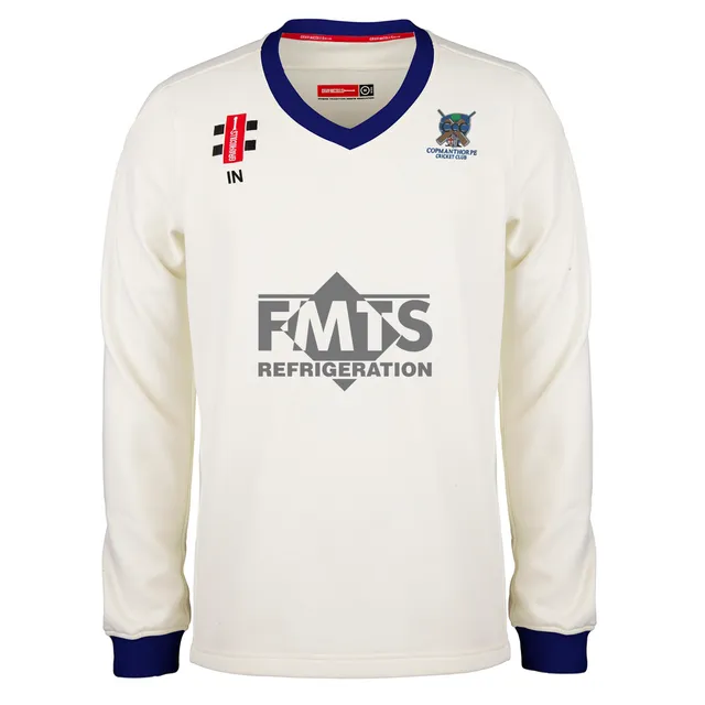 gray-nicolls-copmanthorpe-cc-pro-performance-junior-maglione-match-cricket-ivory image 1
