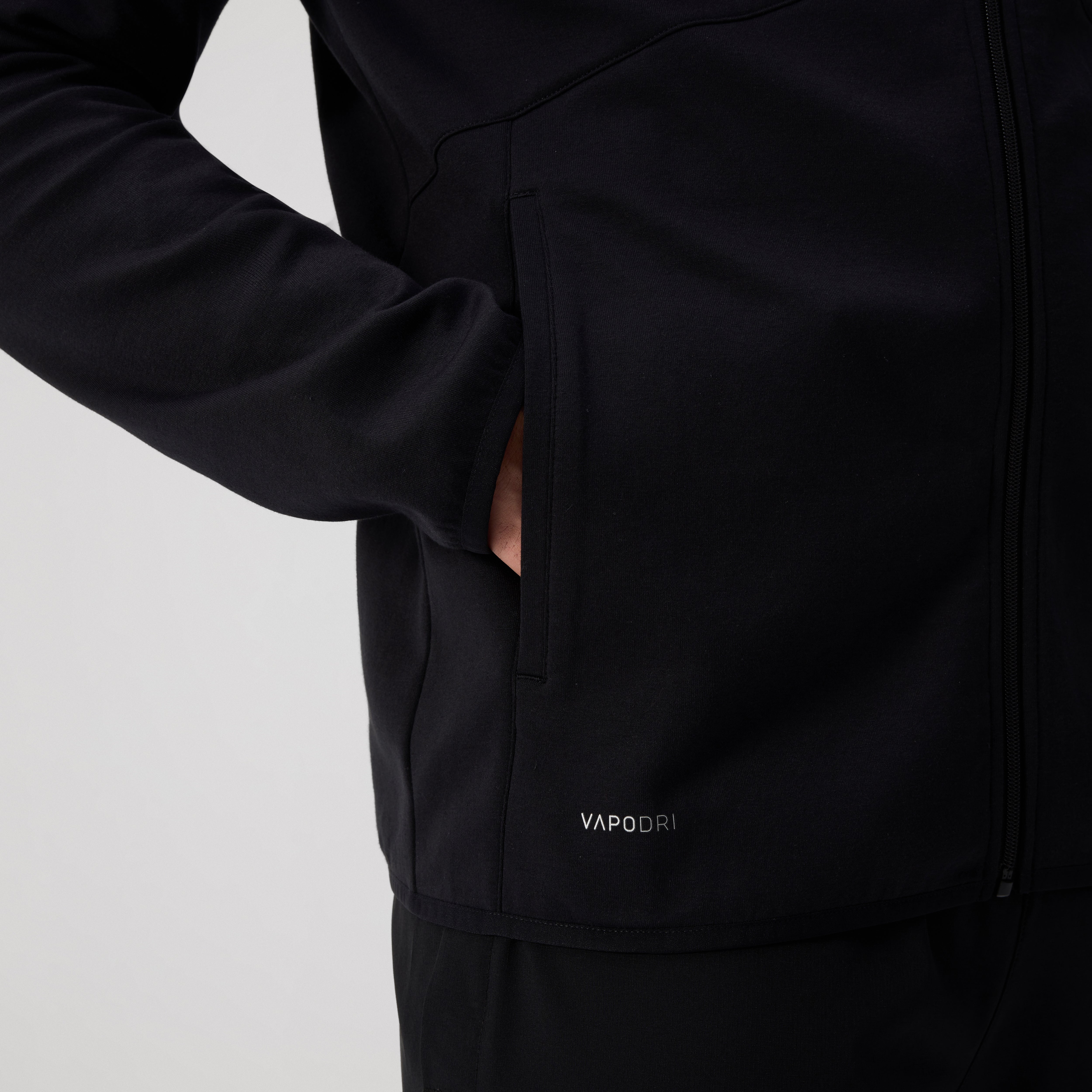 canterbury-tempo-felpa-cappuccio-full-zip-uomo-nero image 8