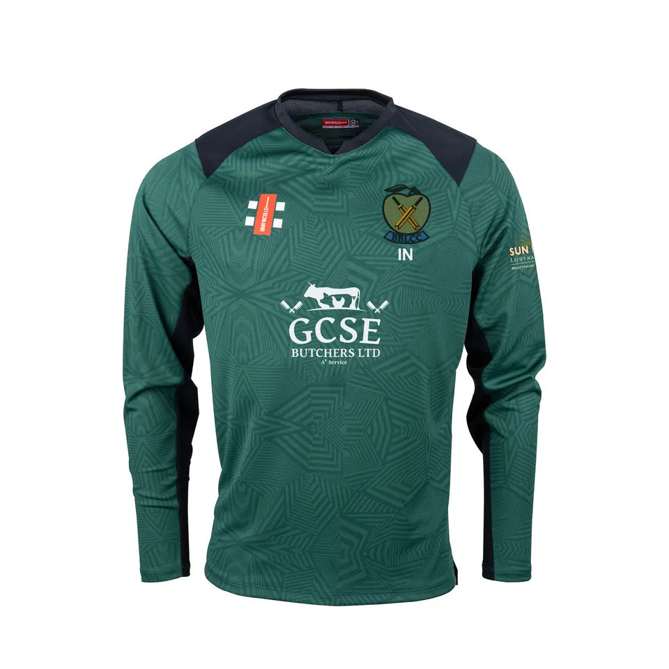 gray-nicolls-bbl-cc-pro-performance-maglia-cricket-manica-lunga-senior-verde-ner image 1