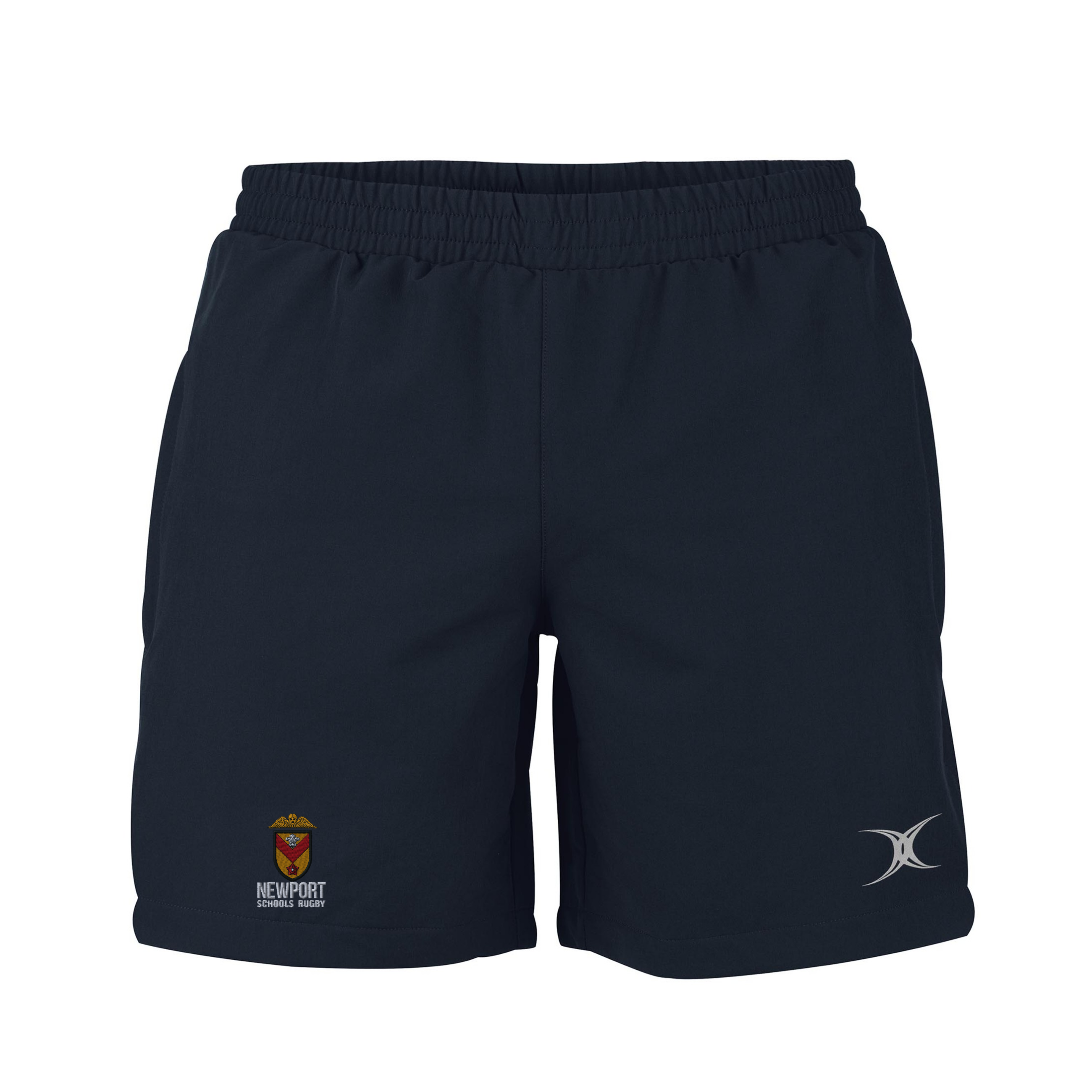 gilbert-rugby-evo-pantaloncini-rugby-senior-newport-schools-nero image 1