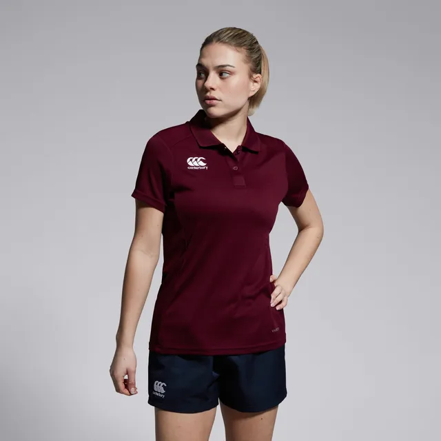 canterbury-club-dry-polo-donna-bordeaux image 1