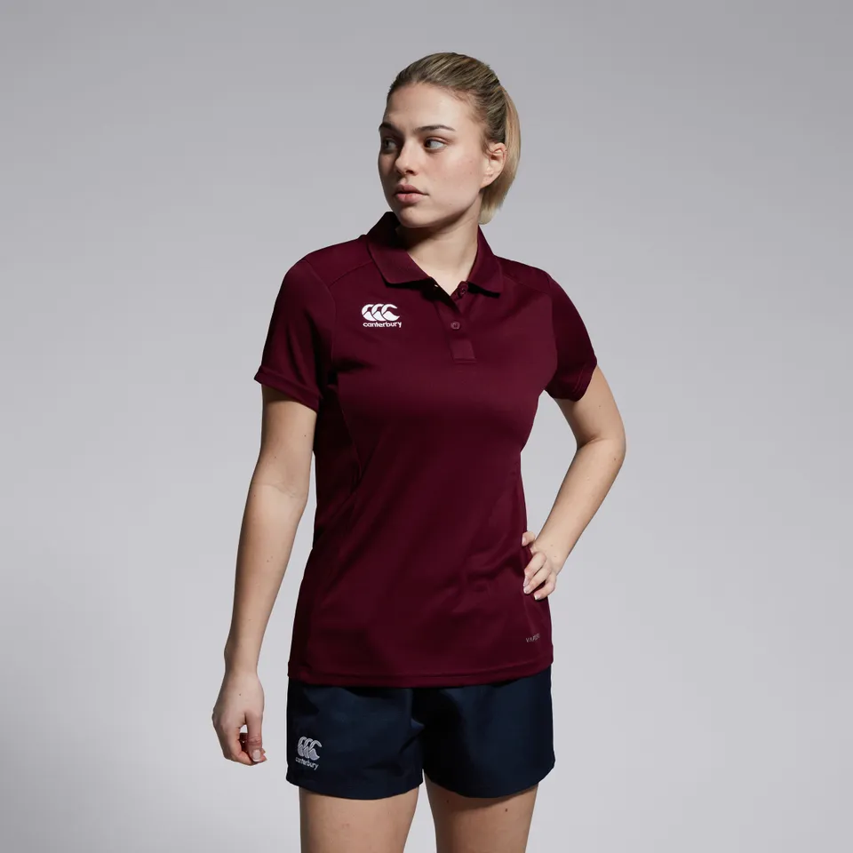 canterbury-club-dry-polo-donna-bordeaux image 1