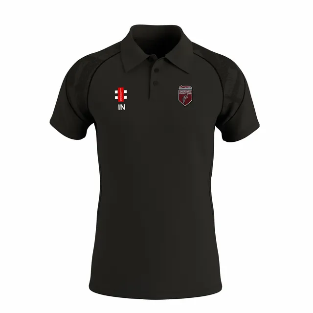 gray-nicolls-shepshed-cc-senior-polo-gts-manica-corta-nero image 1