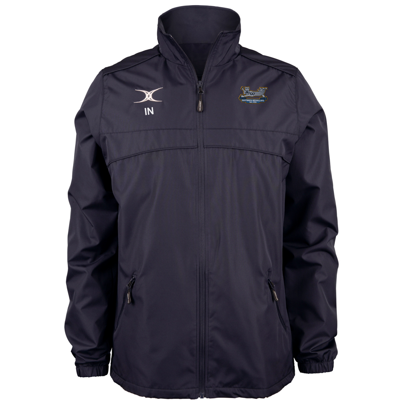 gilbert-rugby-hastings-bexhill-rfc-adulto-giacca-full-zip-photon-uomo-blu-navy image 1