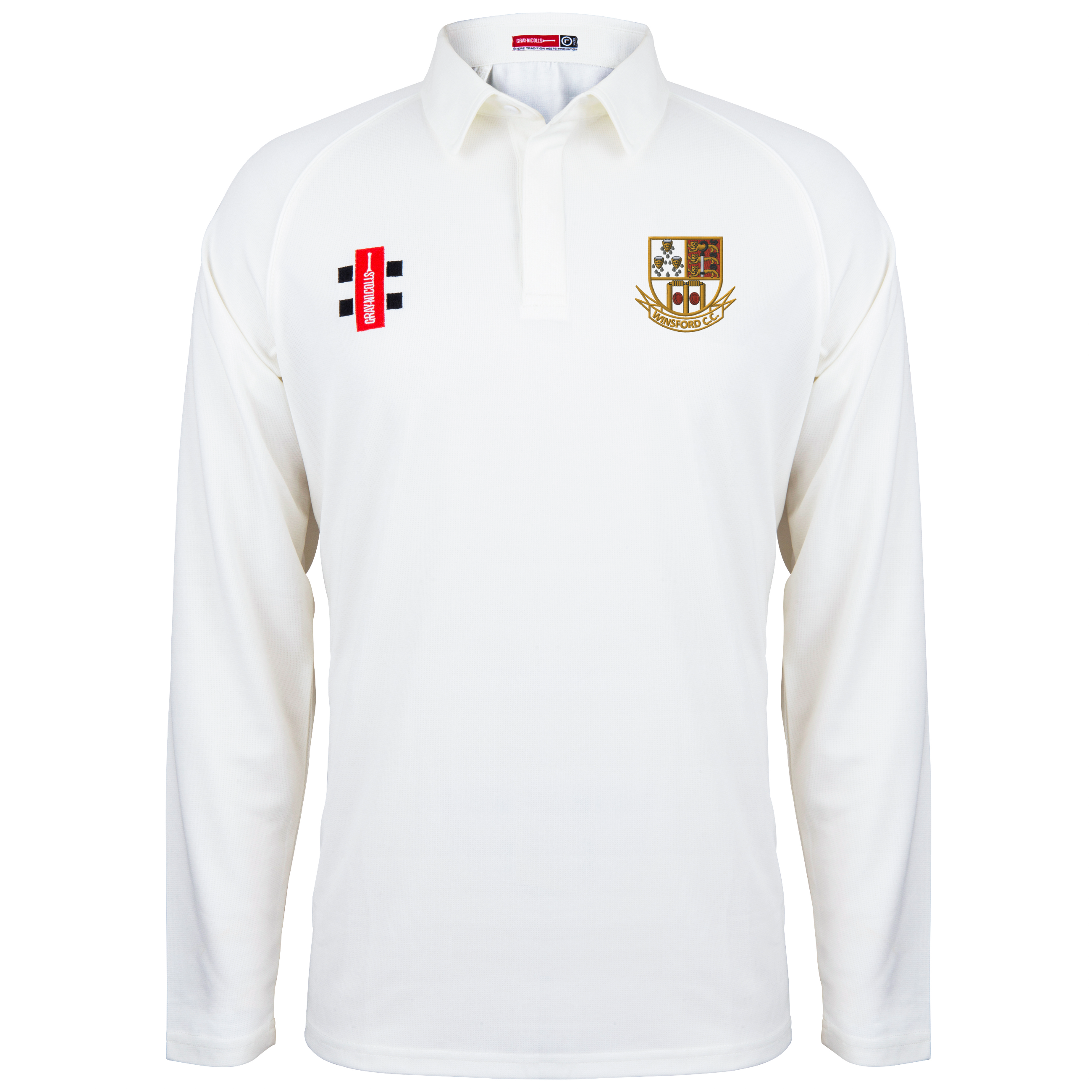 gray-nicolls-winsford-cc-junior-maglia-matrix-v2-manica-lunga-avorio image 1