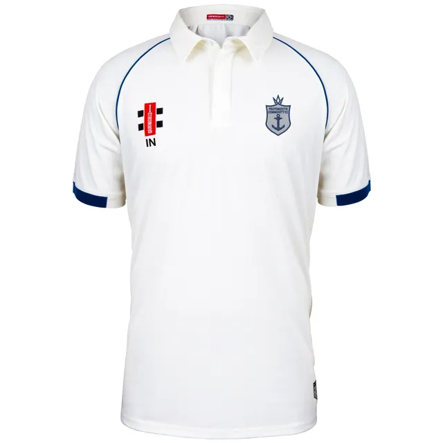gray-nicolls-portsmouth-community-cc-junior-matrix-v2-maglia-manica-corta-avorio image 1