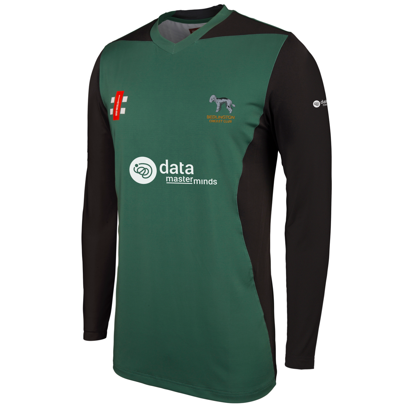 gray-nicolls-pro-performance-t20-maglia-cricket-manica-lunga-bambino-verde-nero image 1