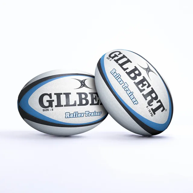 gilbert-rugby-reflex-trainer-pallone-da-allenamento-tg-5-blu-nero image 1