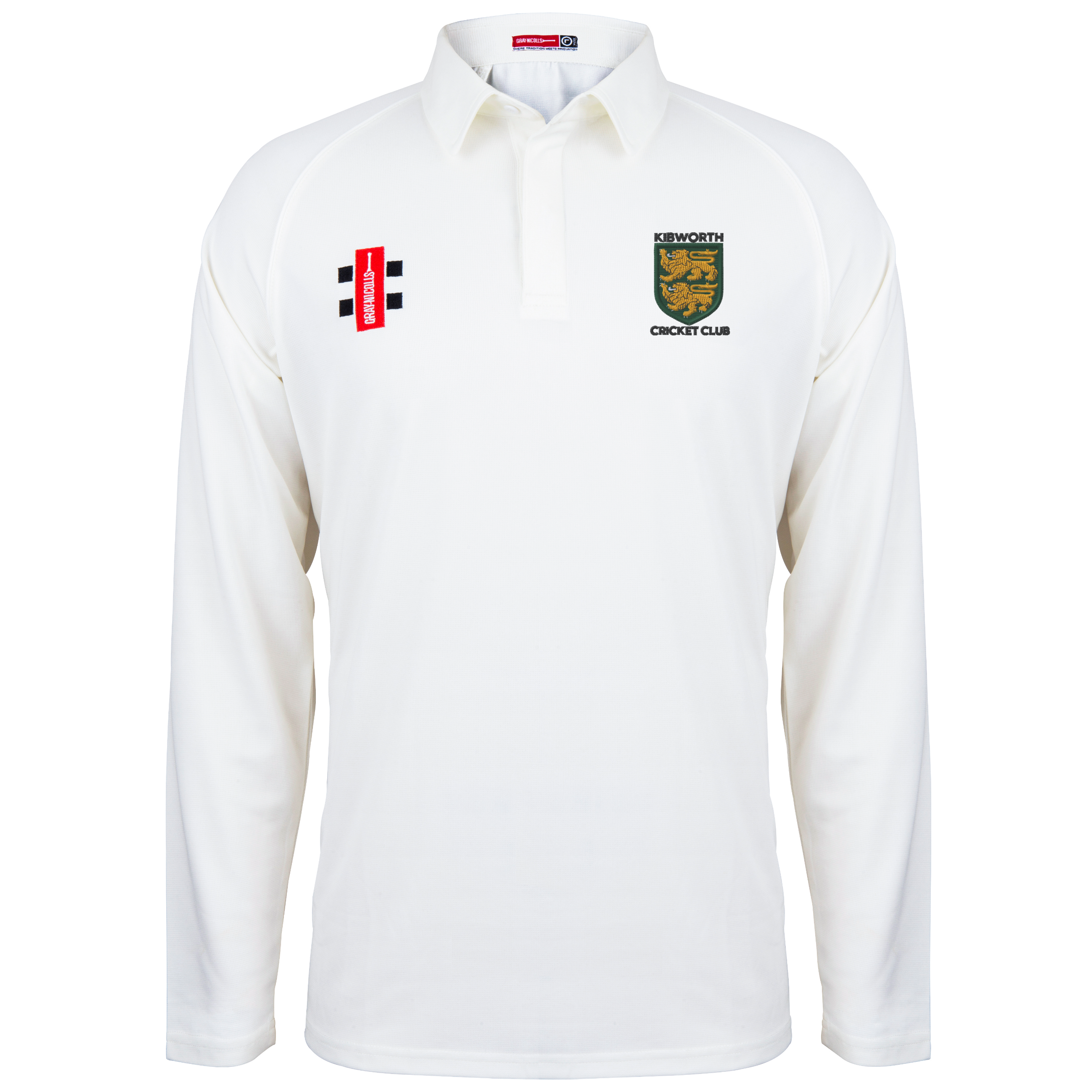 gray-nicolls-kibworth-cc-matrix-v2-l-s-shirt-maglia-cricket-senior-avorio-manica image 1