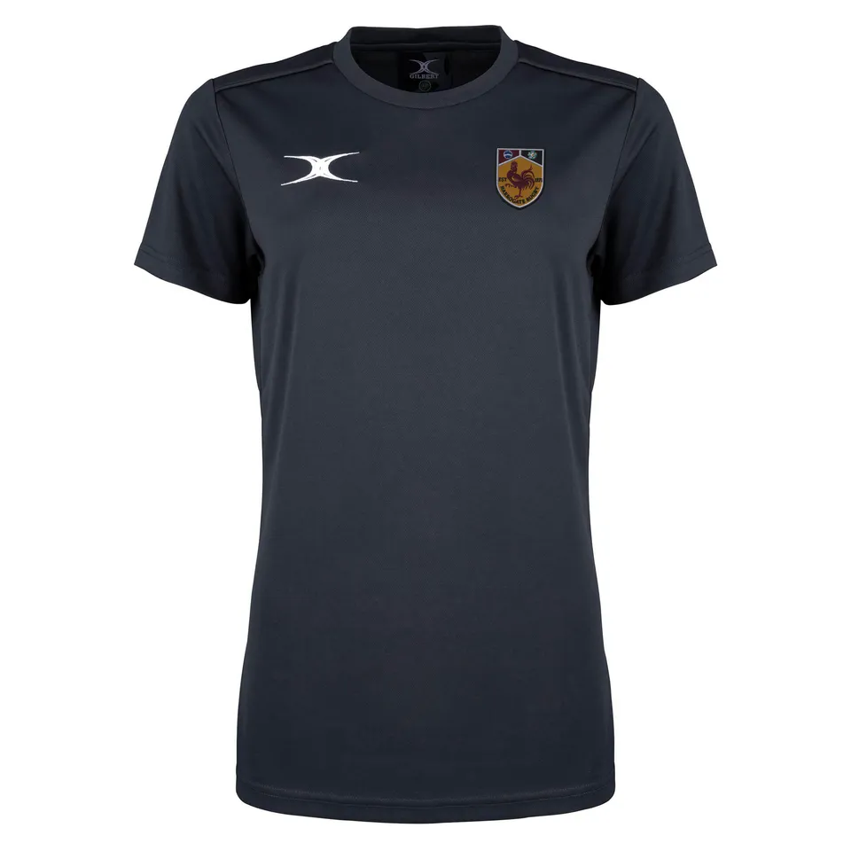 gilbert-rugby-photon-ii-t-shirt-manica-corta-senior-harrogate-rufc-nero image 1