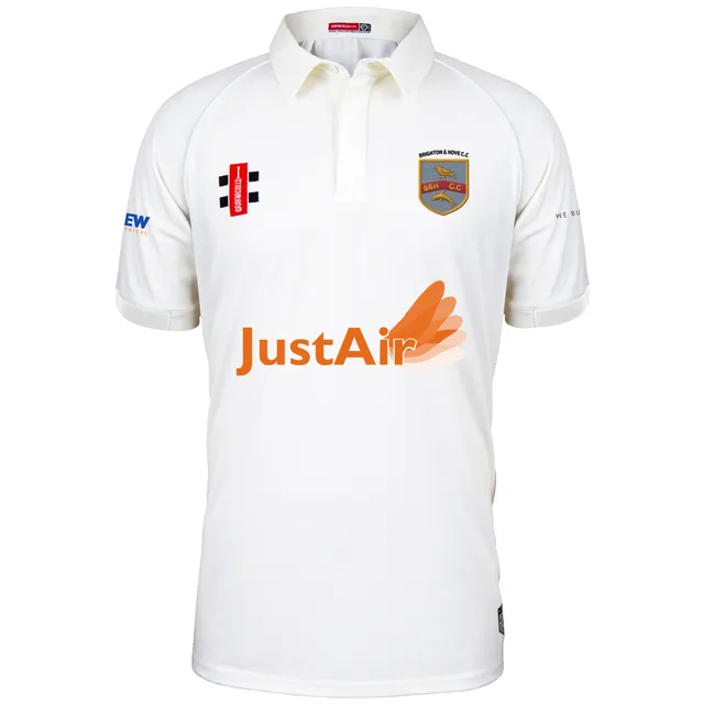 gray-nicolls-brighton-hove-cc-matrix-v2-maglia-cricket-manica-corta-senior-avori image 1
