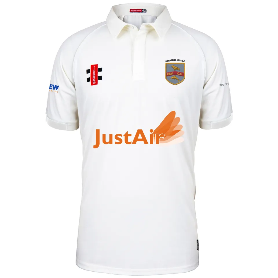 gray-nicolls-brighton-hove-cc-matrix-v2-maglia-cricket-manica-corta-senior-avori image 1