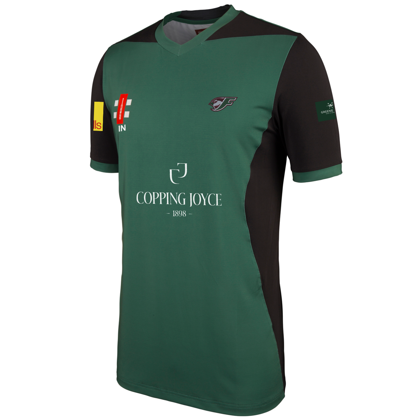 gray-nicolls-finchley-cc-pro-performance-maglia-cricket-t20-adulto-verde-nero-ma image 1