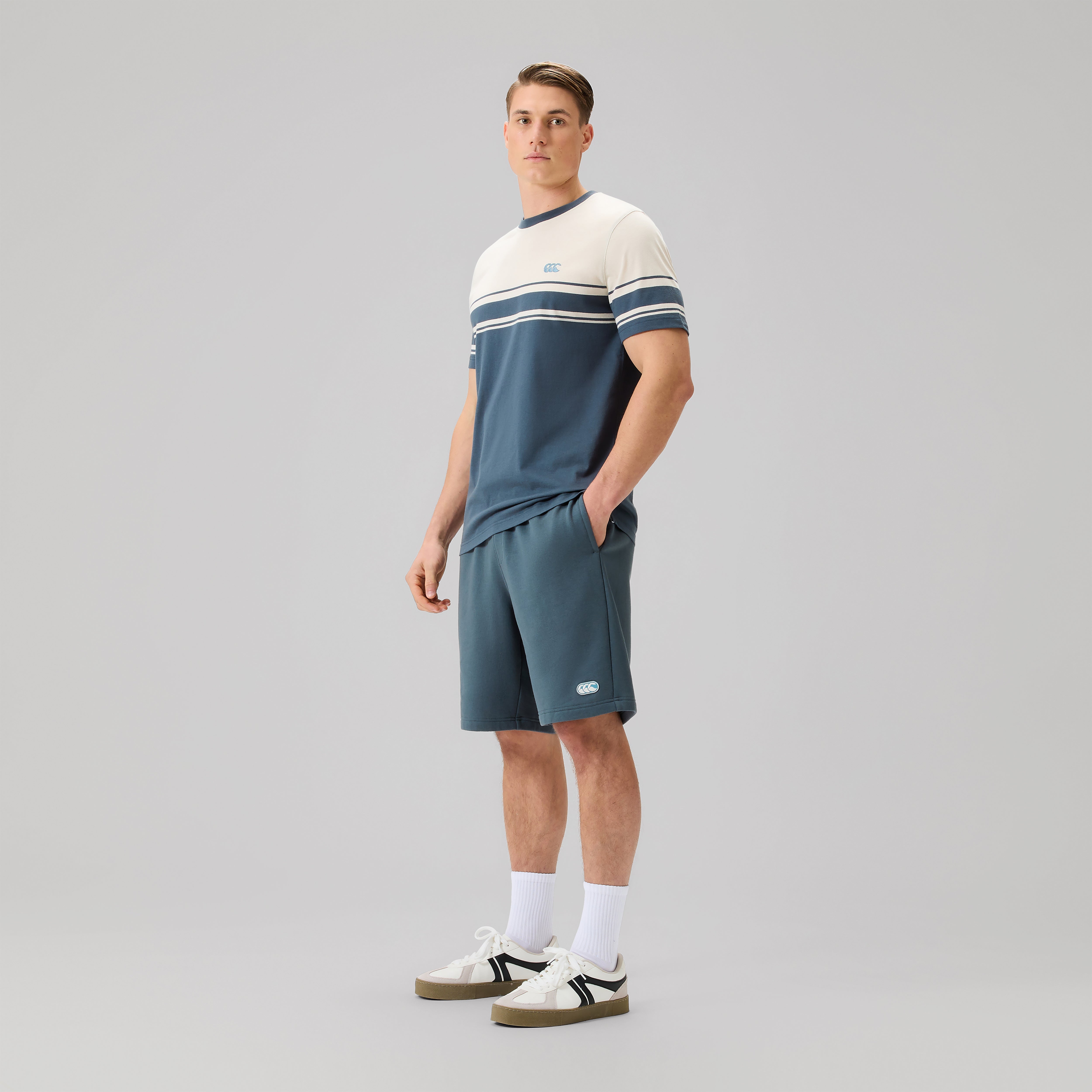 canterbury-everyday-fleece-shorts-uomo-pantaloncini-felpa-grigio image 2