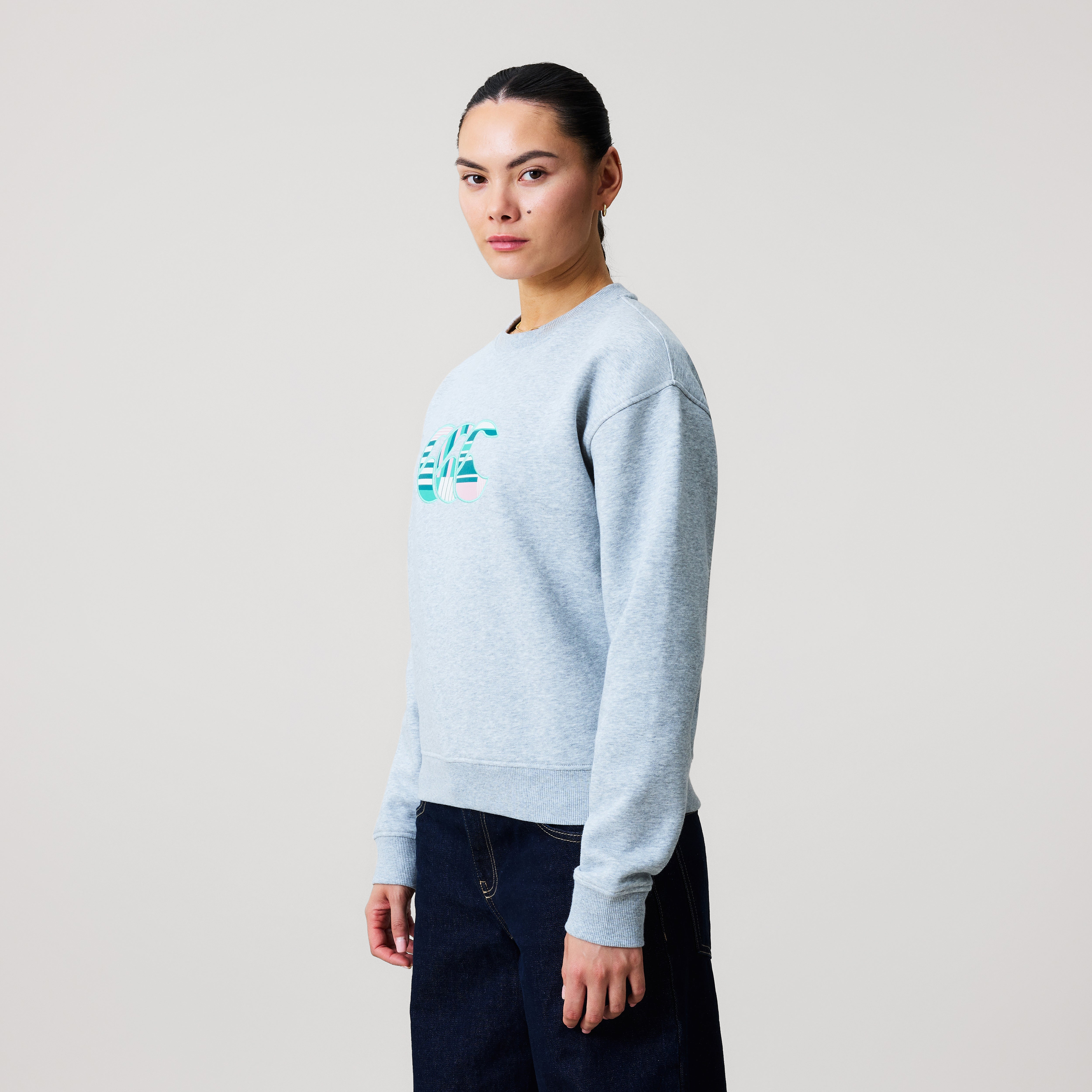 canterbury-uglies-logo-crew-felpa-donna-grigia image 4