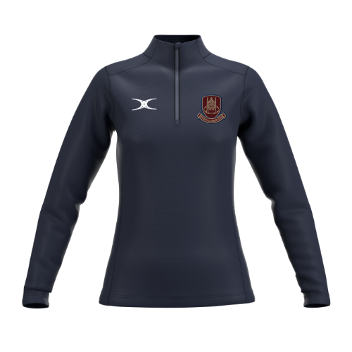 gilbert-rugby-southwell-rufc-atom-pile-donna-1-4-zip-blu-navy image 1